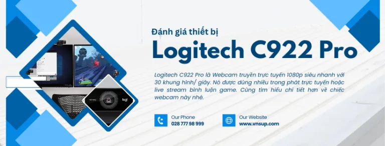 Đánh giá thiết bị Logitech Webcam C922 Pro