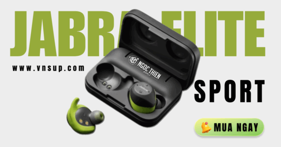 Jabra Elite Sport - Tai nghe bluetooth 2025 Jabra Elite Sport tai nghe không dây thể thao cao cấp