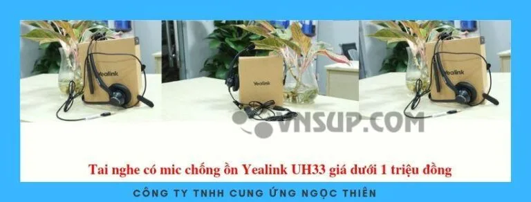 Tai nghe có mic chống ồn Yealink UH33 giá dưới 1 triệu đồng