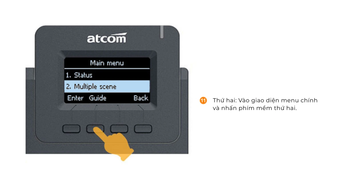 Hướng dẫn dùng Atcom D21 bước 1