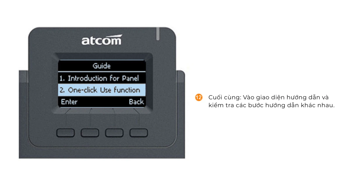 Hướng dẫn dùng Atcom D21 bước 2
