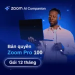 Bản quyền phần mềm họp hội nghị Zoom Pro 100 người [Gói 1 năm]