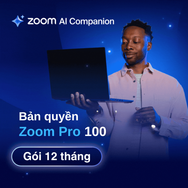 Bản quyền phần mềm họp hội nghị Zoom Pro 100 người [Gói 1 năm]