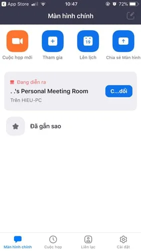 Cách cài đặt Zoom Meeting trên điện thoại bước 6