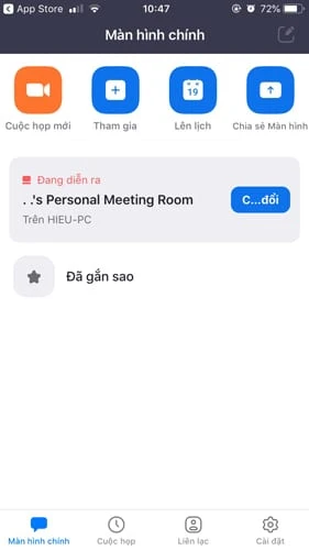 Cách cài đặt Zoom Meeting trên điện thoại bước 6