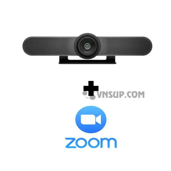Combo Webcam Logitech MeetUP+Phần mềm Zoom