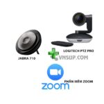 Combo Jabra 710+Logitech PTZ Pro+Phần mềm Zoom- Bộ thiết bị hội nghị truyền hình cho doanh nghiệp