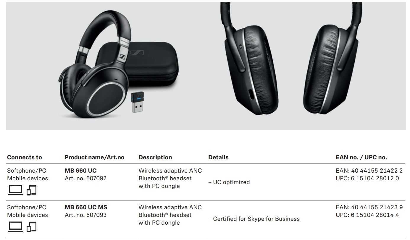 Kết nối với Sennheiser MB 660