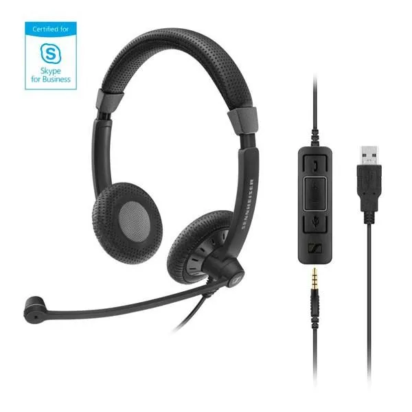 Sennheiser SC 75 USB CTRL - Tai nghe call center cho doanh nghiệp