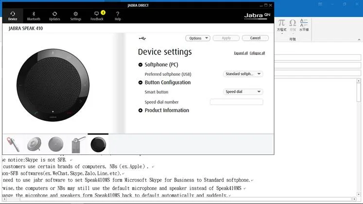 Hướng dẫn chuyển đổi loa hội nghị Jabra speak giữa UC và MS 3