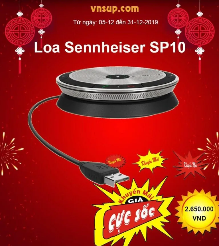 'Sale Sập Sàn' - Loa hội nghị Sennheiser SP10 khuyến mãi cực 'khủng' hơn 20% tại vnsup.com