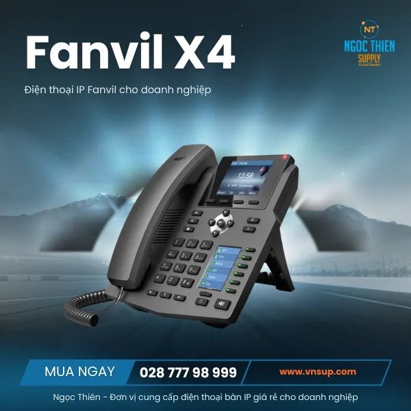 Điện thoại IP Fanvil giá rẻ cho doanh nghiệp Fanvil X4