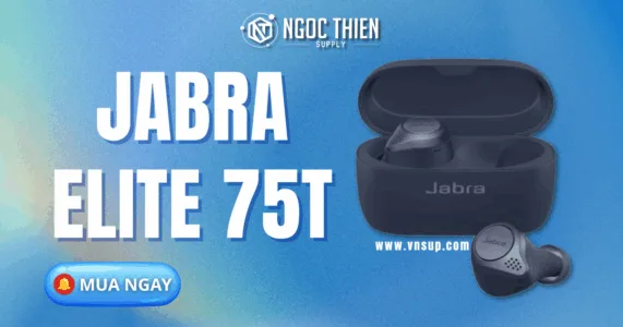 Tai nghe True Wireless cao cấp Jabra Elite 75t