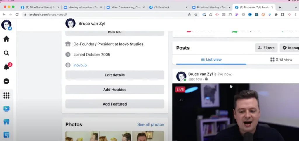 Hướng dẫn cách livestream zoom trên facebook 1