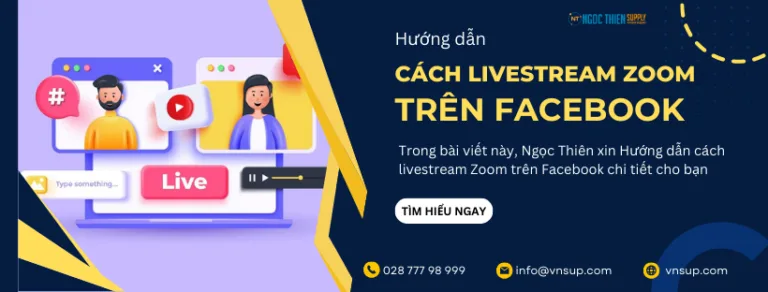 cách livestream zoom trên facebook