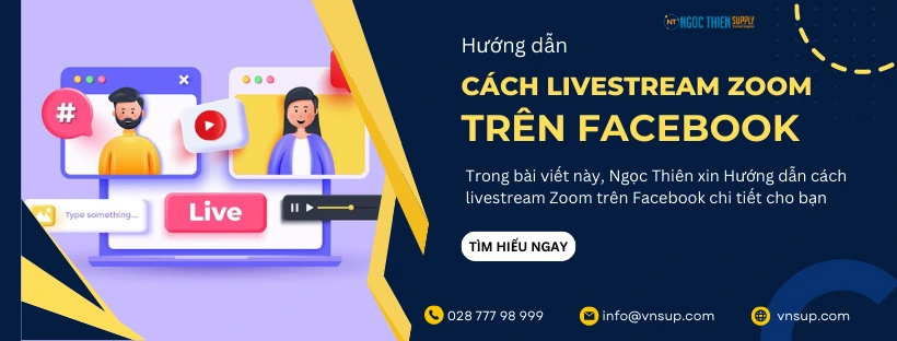 cách livestream zoom trên facebook