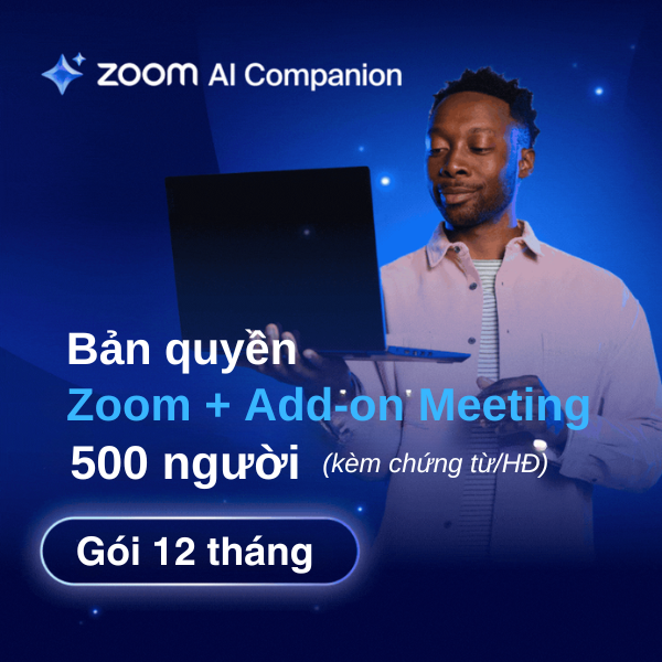 Bản quyền phần mềm Zoom Large Meeting Add-On 500 participants [1 năm]