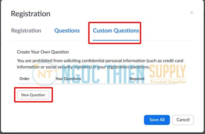 Custom Question