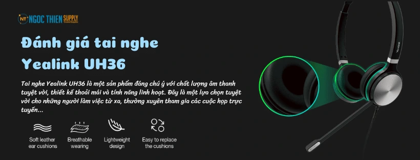 Đánh giá tai nghe Yealink UH36