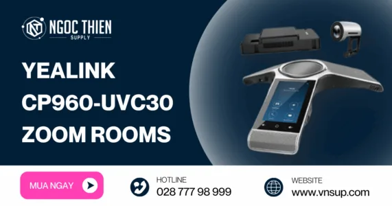 Yealink CP960-UVC30 Zoom Rooms – Bộ thiết bị họp cho doanh nghiệp