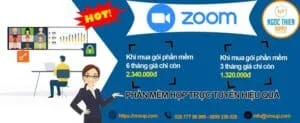 Khuyến mãi phần mềm họp trực tuyến Zoom Meeting