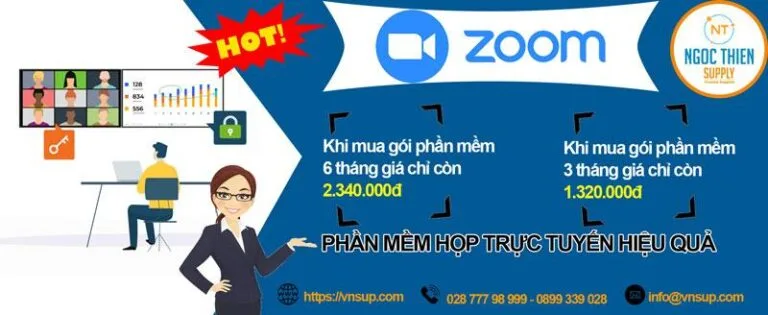 Khuyến mãi phần mềm họp trực tuyến Zoom Meeting