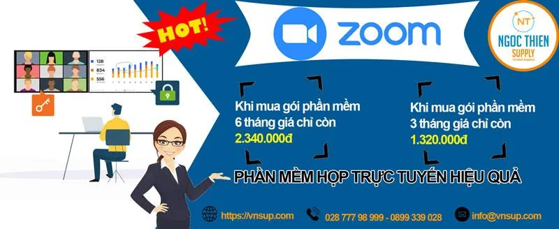 Khuyến mãi phần mềm họp trực tuyến Zoom Meeting