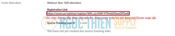 Trong mục Invite Attendees