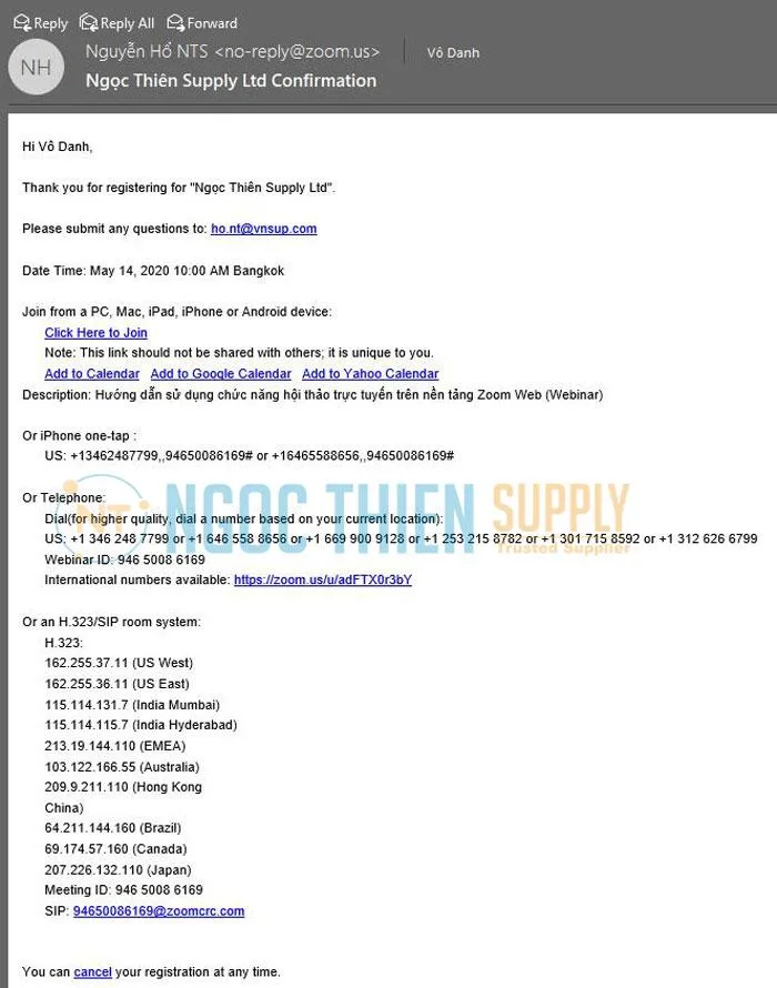 tên người chủ tọa từ địa chỉ no reply@zoom.us 