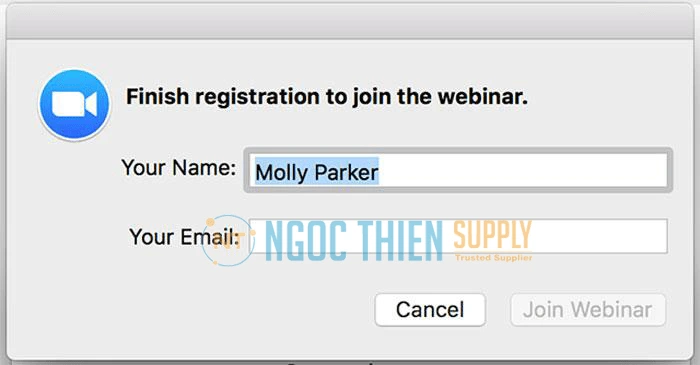 Lên lịch hội thảo trực tuyến Webinar