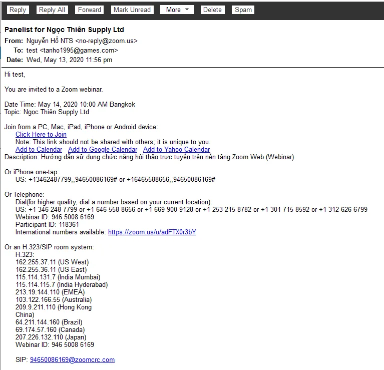 Phần nội dung email nhìn có vẻ rối mắt nhưng thật ra rất đơn giản