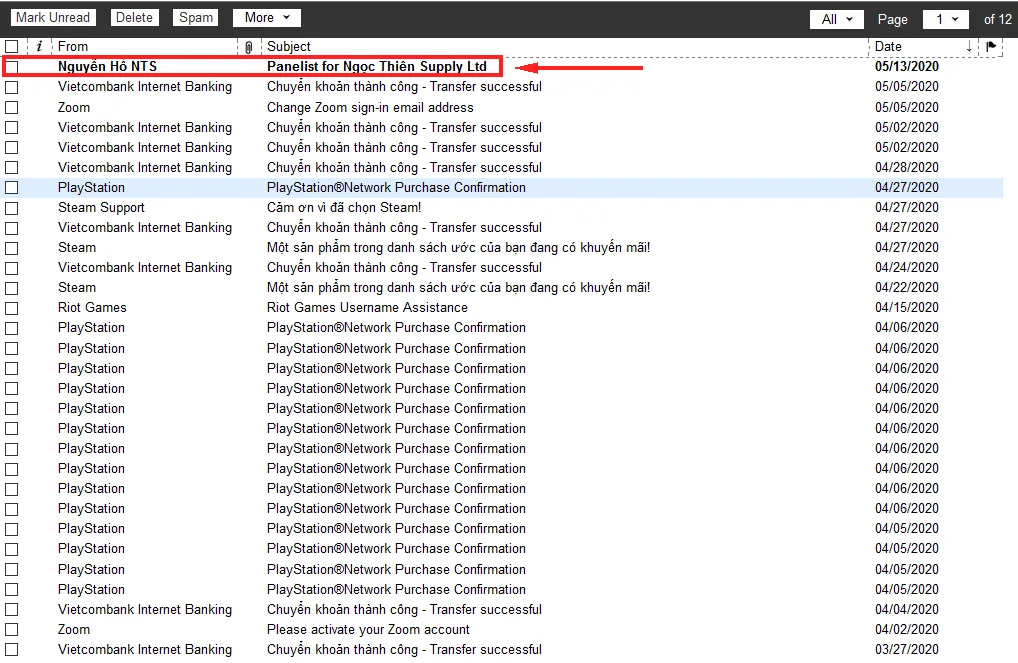 Thông báo khi nhận được yêu cầu trở thành Tham luận viên cho webinar