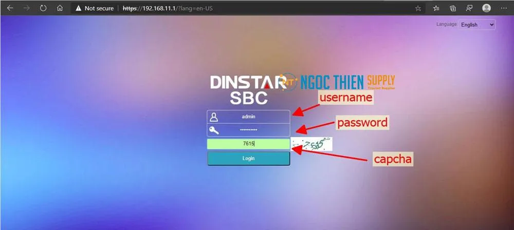 màn hình đăng nhập