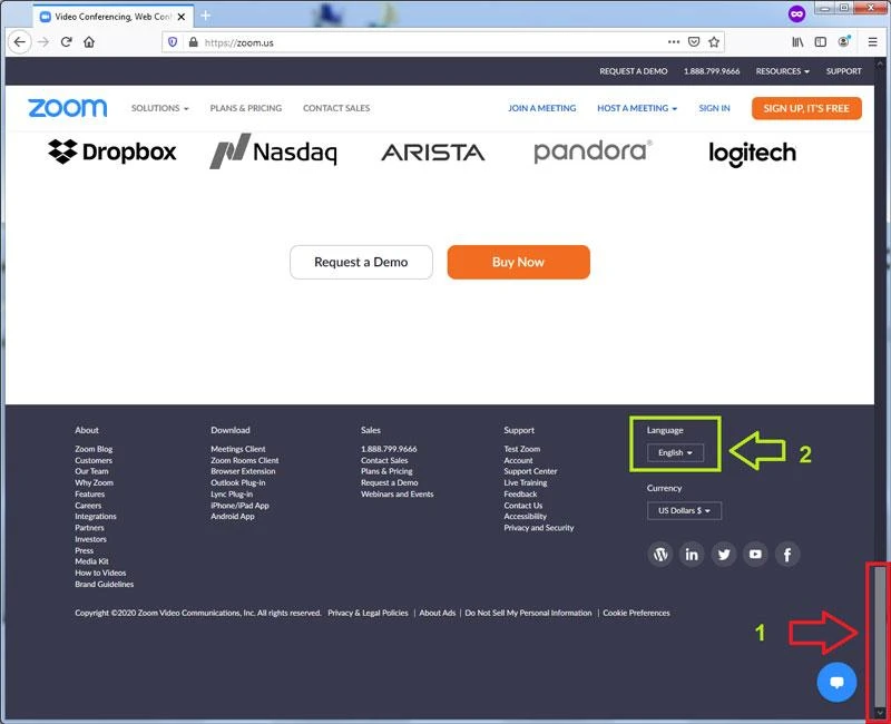 Zoom đã chính thức hỗ trợ Tiếng Việt trên trang chủ