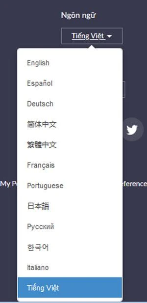 Zoom đã chính thức hỗ trợ Tiếng Việt trên trang chủ 01