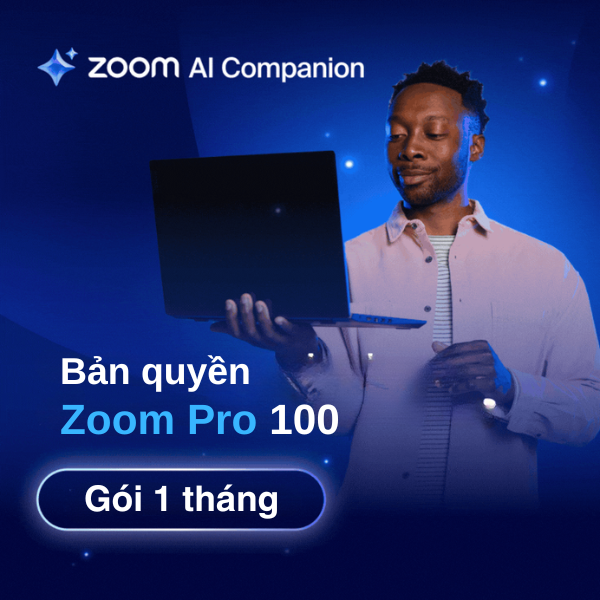 Bản quyền Zoom Pro 100 người - Gói 1 tháng