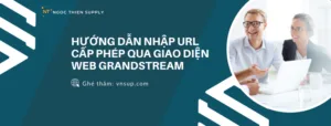 Hướng dẫn nhập URL cấp phép qua Giao diện web Grandstream