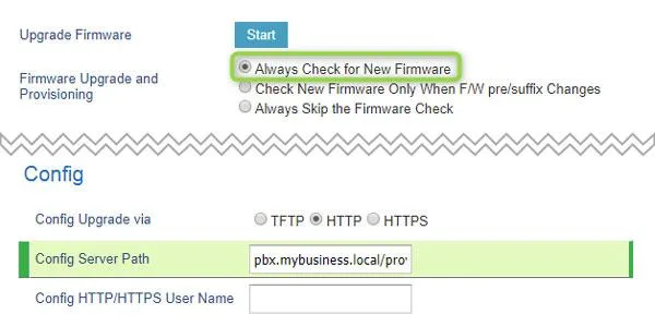 Hướng dẫn nhập URL cấp phép qua Giao diện web Grandstream