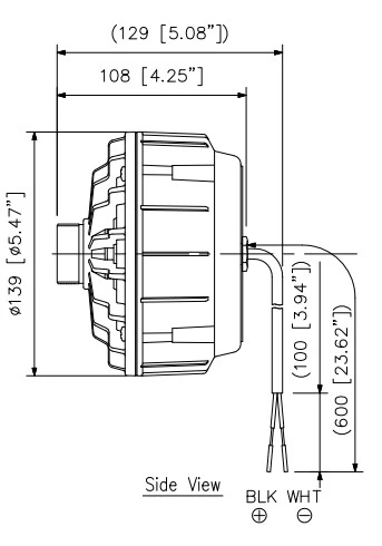 mặt bên Củ Loa Trở Kháng Thấp 60W TOA TU-660