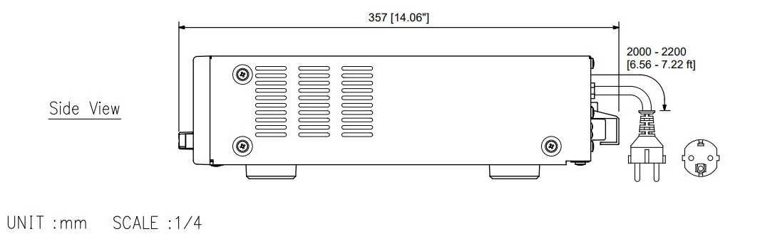 mặt bên Mixer TOA A-3224D