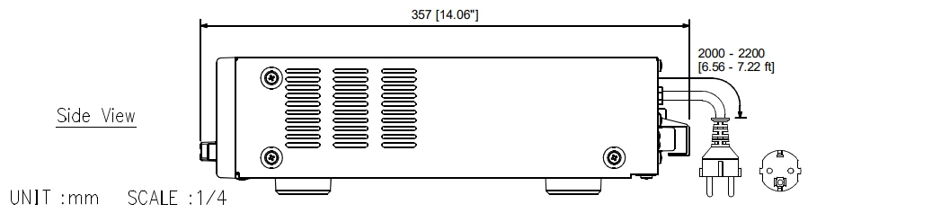 mặt bên Mixer TOA A-3224DM