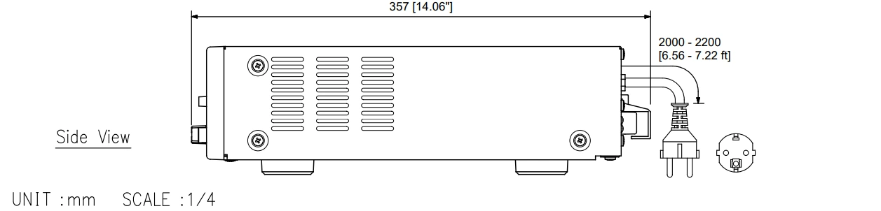 mặt bên Mixer TOA A-3224DMZ với MP3, 5 vùng 240W