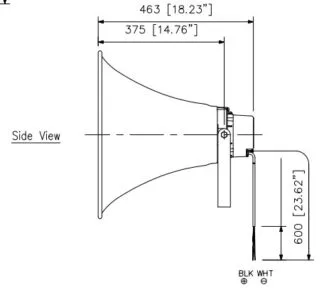 mặt bên TOA TC-631