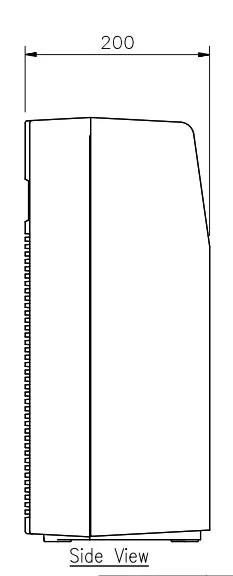 mặt bên TOA WA-1830M