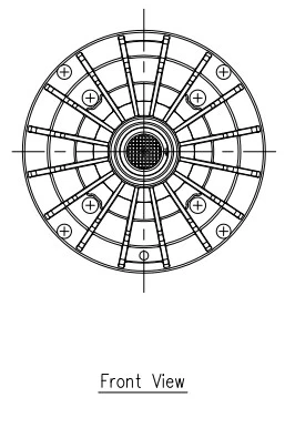 mặt trước Củ Loa Trở Kháng Thấp 60W TOA TU-660