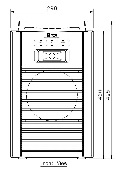 mặt trước TOA WA-1830M