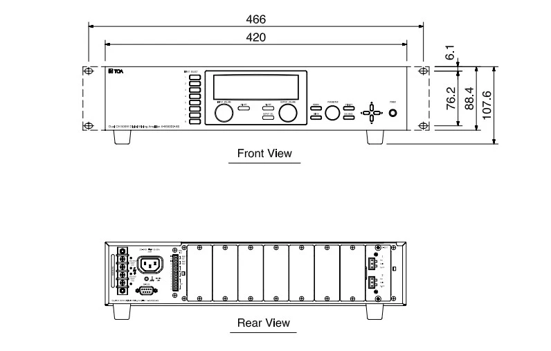 mặt trước và mặt sau A-9500D2-AS