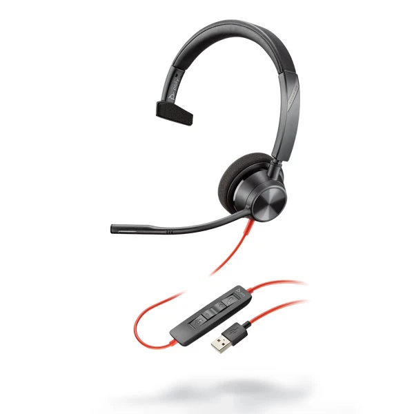 Tai nghe Plantronics Blackwire 3310, Microsoft, USB-A