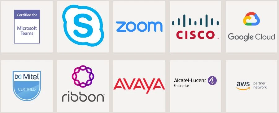 Tương thích với các nền tảng UC hàng đầu