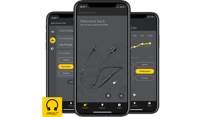 Tùy chỉnh cài đặt âm thanh với Jabra Sound+ app.